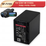 Laetav liitiumaku SONY HDR-CX700E 220E 680E AX700 PJ760E XR550E PJ580E XR150e XR160E NP-FV100A FV50 FV70 FV90 FV100 Kaamerapatarei