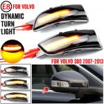 1 paar LED d&uuml;naamiline suunatule indikaatorlamp tahavaatepeegli k&uuml;ljetuledele Volvo S40 S60 S80 C30 C70 V50 V70 2007-2012 jaoks