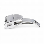 Kvaliteetne 18 mm kokkupandav kellaklamber Tudor Black Bay 316L roostevabast terasest h&otilde;bedase pandlaga kummist/silikoonist kellarihma tarvikule silver buckle 18mm-logo On