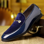 Luksusbr&auml;ndi Disainer Uued Meeste Slip-on Suede Nahk Segatud Madalad Kingad Mokassiinid Pulmad Peotants Koduk&auml;ik Loafers Zapatos Hombre 39 sinine