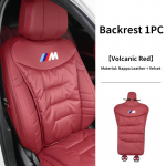Uus Luksusauto Samet Nahk Padi Hingav Tagumise Istme Padi Kate BMW Tarvikud BMW F30 E60 F20 E46 E90 F10 G60 X5 jaoks VolcanicRed 1pc-2