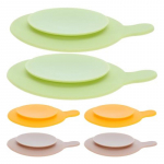 6-Pack Non-Slip Suction Plates for Bowls, Double-Sided Silicone Suction Pads to Secure Dishes for Babies and Toddlers