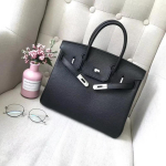 26 Uus nahast naiste kott h&otilde;bedase pandlaga plaatinakott lit&scaron;i muster esimese kihi veisenahk 25cm/30cm naiste kott 25cm black