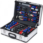 WORKPRO Caisse &agrave; Outils Complete Professionnelle avec Mallette en Aluminium, Boite &agrave; Outils Complete pour R&eacute;paration Dommestique ou