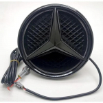 Auto Esiosa Grillitud T&auml;he Embleem LED-valgustusega Logo Valge Sinine Punane Valgus Mercedes Benz W205 C E R ML GL GLA CLA CLS 2013-2016 jaoks Glowing red must