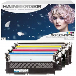 Hainberger 4 toonerit kiibiga, asendus HP W2070A, 117A jaoks Color Laser 150 150A 150NW I MFP 178 178NW 178NWG 17 printerile