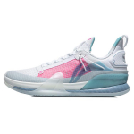 Li Ning Speed 7 Premium Basketball Shoes Men's Low top White/Blue/Pink ABAR017-3 39.5