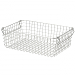 MUJI roostevabast terasest traatkorv 37cm L x 26cm S x 12cm Korv 3, Ligikaudu. H, 44831755, hall v&auml;rv