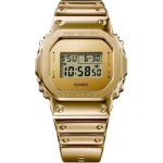 CASIO DIGITAALNE 200m Veekindel Kvartsmehhanism Silikoonrihmaga K&auml;ekell Unisex Kuldne T&auml;histus GM-5600YMG-9 Gold Dial