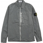 Stone Island SS25 Nylon Metal &Uuml;hev&auml;rviline Logo Plaaster T&otilde;mblukuga Pikkade Varrukate Jakk Meeste jakid K2S151200031S0019-V006B M