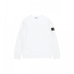 Stone Island &uuml;hev&auml;rviline tikitud varruka embleemiga harjatud puuvillane &uuml;mmarguse kaelusega pusa unisex pusa 731563020-v0001 XL
