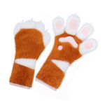 Kunstkarusnahast Kassik&uuml;&uuml;nisega Kindad Therianid K&auml;pad Pl&uuml;&uuml;sist Karusnahast Kost&uuml;&uuml;mi K&auml;pad Halloweeni Cosplay Kost&uuml;&uuml;m Loom Rebase K&auml;pad Kindad Naistele Meestele lilla