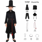 K-POP Deemonik&uuml;ttide Grupi Cosplay Laste Must Halloweeni Lava Kost&uuml;&uuml;m Adult M