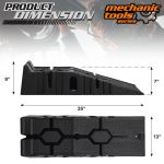 2 tk Autorampe Raskeveokite Vastupidav Plastikust Autoramp Auto S&otilde;iduki Veoauto L&auml;ve Ramp Komplekt Auto Hooldusramp 2Pcs black