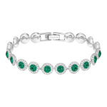 Swarovski Angelic Sanrio Kahekihiline Disain Sterling H&otilde;bedast K&auml;ev&otilde;ru Naiste k&auml;ev&otilde;ru Kuupmeetriline Tsirkooniumoks&uuml;&uuml;d P&auml;rl 5237769 Box (Random Color)