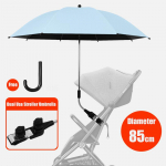 85cm Klipsiga UV-vihmavari Beebik&auml;ru P&auml;ikesevari 2-&uuml;hes Beebik&auml;ru Vihmavari P&auml;ikesekaitseks Vihmakindel Beebik&auml;ru Tarvikud Kingitus Iron&8K