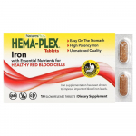 NaturesPlus Hema-Plex Raudtugevdatud Aeglaselt Vabastavad Tabletid, 10 tk