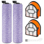 WDB1F2 Asendusharjarull ja filtrite komplekt Shark Hydrovac WD101 WD201 WD100 WD200 AW201 tolmuimeja osadele CHINA