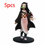 Anime Demon Slayer Kimetsu no Yaiba figuur Kamado Tanjirou tegevuskuju Agatsuma Zenitsu Nezuko S&otilde;dalane PVC mudel T&auml;iuslikud m&auml;nguasjad