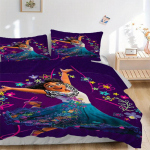 3 tk Happy Mirabel Encanto tr&uuml;kitud tekikottide komplekt - Sisaldab 1 tekikotti ja 2 padjap&uuml;&uuml;ri, masinpestav - Sobib k&otilde;ikideks aastaaegadeks.S057 135x200cm