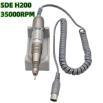 35000RPM Puurpliiats SDE H200 K&auml;siotsik K&otilde;igile Marathon STRONG 210 Freeside Elektriline Manik&uuml;&uuml;ri Masina K&auml;epideme T&ouml;&ouml;riistad 1PCS H200