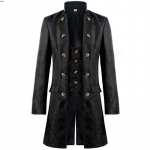 Meeste Victoria Edwardia Steampunk Tuulejakk Kleit &Uuml;ler&otilde;ivad Vintage Prints &Uuml;ler&otilde;ivad Keskaegne Renessanss Jakk Cosplay Kost&uuml;&uuml;m S