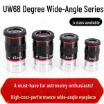 68&deg; &uuml;lilaia nurgaga planetaaroptilised okulaarid (6mm, 9mm, 15mm, 20mm) - Suure suurendusega teleskoobi tarvikud 6mm Eyepiece