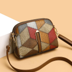 Crossbody &otilde;lakott Kvaliteetne PU-nahast v&auml;ike k&auml;ekott suvine naiste luksusliku disainiga kott Naistele Crossbody kott. khaki