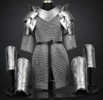 P&auml;kapikuninganna terasest soomusr&uuml;&uuml; Komplekt K&auml;sit&ouml;&ouml;na valmistatud fantaasias&otilde;dalase soomusr&uuml;&uuml; Komplekt Keskaegne LARP Cosplay Kost&uuml;&uuml;m
