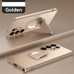 Luksuslik Armor Metallik L&auml;ikiv Kaanega &Uuml;mbris Samsung Galaxy S26 Ultra S25 Edge Plus jaoks Magnetilise Hoidikuga P&otilde;rutuskindel Vastupidav Tagumine Kate Galaxy S26 kuld