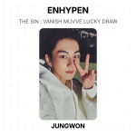 ENHYPEN THE SIN : VANISH MUVVE LOOSIMINE Ametlik fotokaart SUNGHOON black