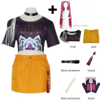 Mira Cosplay Kost&uuml;&uuml;m Parukas Naistele T&uuml;drukutele Halloween Karneval Comic-con Pidu Rollim&auml;ngu R&otilde;ivad Child 120 black
