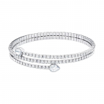 Swarovski TWISTY seeria pirnikujulise l&otilde;ikega &uuml;lil&auml;ikiv &uuml;mbritsetud kristallk&auml;ev&otilde;ru naistele 5528443 h&otilde;be