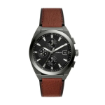 Meeste kell - FOSSIL - FS5799 - Nahkrihm - Kronograaf - Veekindel 50 m black