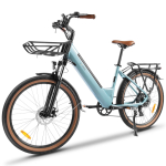 KAISDA K601 T&auml;iskasvanute Elektrijalgratas 250W Mootor 36V17.4AH Aku 26-tollised Rattad Linna Pendelrattur T&auml;iskasvanutele Igap&auml;evane Linnas&otilde;it Maanteejalgratas sinine
