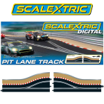 Scalextric Digitaalsed Slot-auto Rajaosad 1:32 C7036 Digitaalne sirge s&otilde;iduraja vahetuse rada / C7041 Digitaalne boksipeatusm&auml;ng
