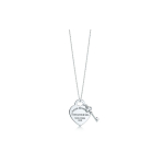 Tiffany & Co. Return To Tiffany S&uuml;damekujuline Silt Ripatsiga Kaelakee Naistele Kaelakee H&otilde;bedane GRP06364 Box,18 white