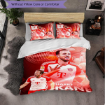 Harry Kane 3-osaline voodipesukomplekt Pehme tekikottkomplekt padjap&uuml;&uuml;ridega Tr&uuml;kitud magamistoa dekoratsioonikomplekt koju 140cm*210cm