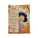 Mafalda hea &ouml;&ouml; magamiskate inspiratsioonitsitaadiga flanellist viskatekk konditsioneeriga tr&uuml;kitud pehme soe voodikate 100x125cm (40x50inch)