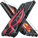 360 t&auml;ielik Doom Armor metall&uuml;mbris Samsung Galaxy s26 S25 S24 S23 S22 Ultra A52 jaoks Alumiiniumist p&otilde;rkeraam H&uuml;briid Tugev P&otilde;rutuskindel Kate Galaxy S26 Ultra black