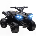 Laste elektriline ATV 6V Laste ATV edasi-, tagurpidi s&otilde;idu, muusika ja LED-esituledega Must 70 x 42 x 45 cm must