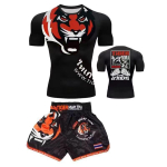 MMA v&otilde;itlus&auml;rk tiigripea prindiga - Muay Thai poksi treeningtopp meestele ja naistele j&otilde;usaali treeninguks spordir&otilde;ivad Kids L Recommended Height 110cm