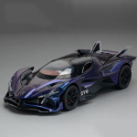 1:32 Apollo IE EVO v&otilde;idus&otilde;iduauto mudelm&auml;nguasi Muusika Valgus T&otilde;mmatav tagasi Superauto Uksed avanevad Metallist valatud s&otilde;idukimudelid Lastele Kingitus black