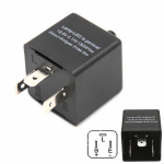 12V 3-pin LED reguleeritav elektrooniline vilkuri relee suunatule jaoks must