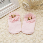 V&auml;ikelaste imikute puuvillased pahkluu vibu sokid T&uuml;drukutele printsess Bowknot sokid punane