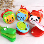 Creative Cartoon Castanets Puidust muusikaline m&auml;nguasi Instrument Hariv m&auml;nguasi one size
