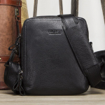 KONTAKT Ehtsast nahast Crossbody kott meestele Messenger kotid Meeste &otilde;lakotid must