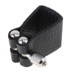 Vastupidav kunstnahast ligatuur Alto Sax Suuotsak Clip Down E pehme kummikinnitusega