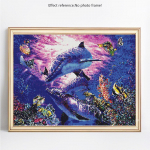 Teemantmaaling &uuml;mmarguste kividega Loomad Rhinestones Pildid Teemanttikandid 20X30