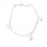 Les Tr&eacute;sors De Lily [C9372] - Bracelet Argent 'Coeurs' h&otilde;be